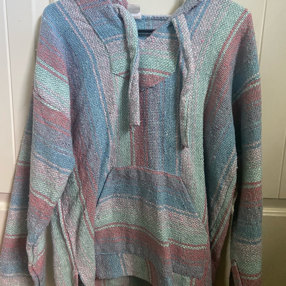 pastel poncho